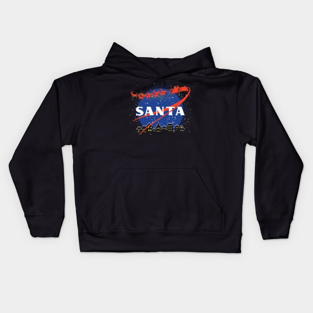 Santa Kids Hoodie by TrulyMadlyGeekly